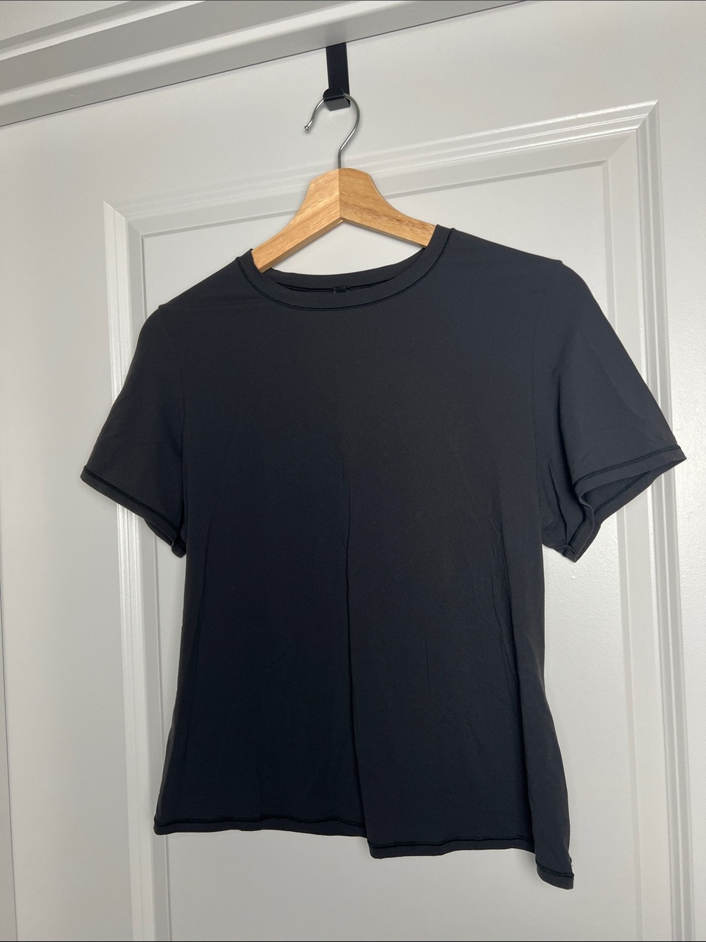 SKIMS Black Fits Everybody Short Sleeve Crew Tee